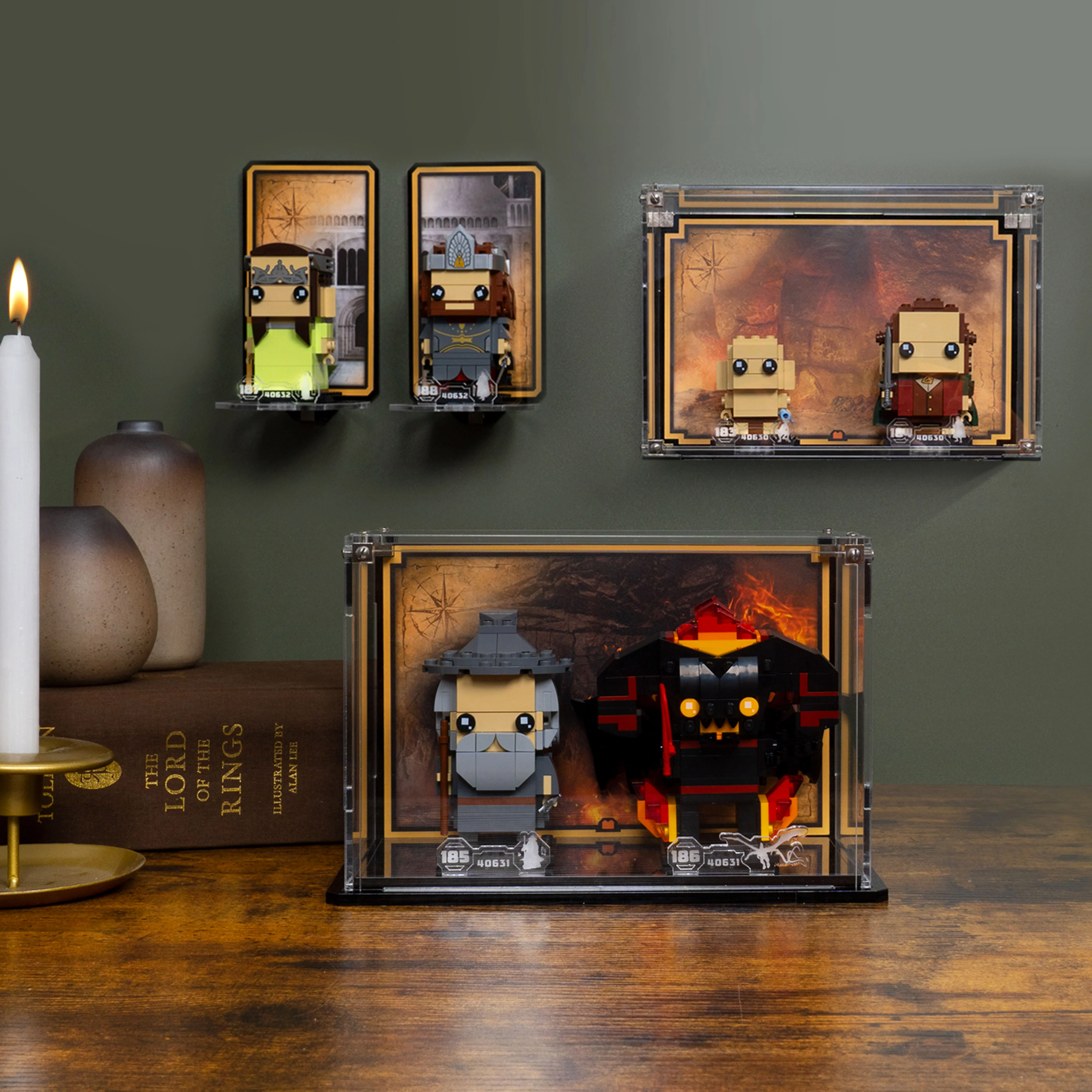 Display Case for LEGO® Brickheadz: Gandalf the Grey™ & Balrog™ (40631) - Image 9