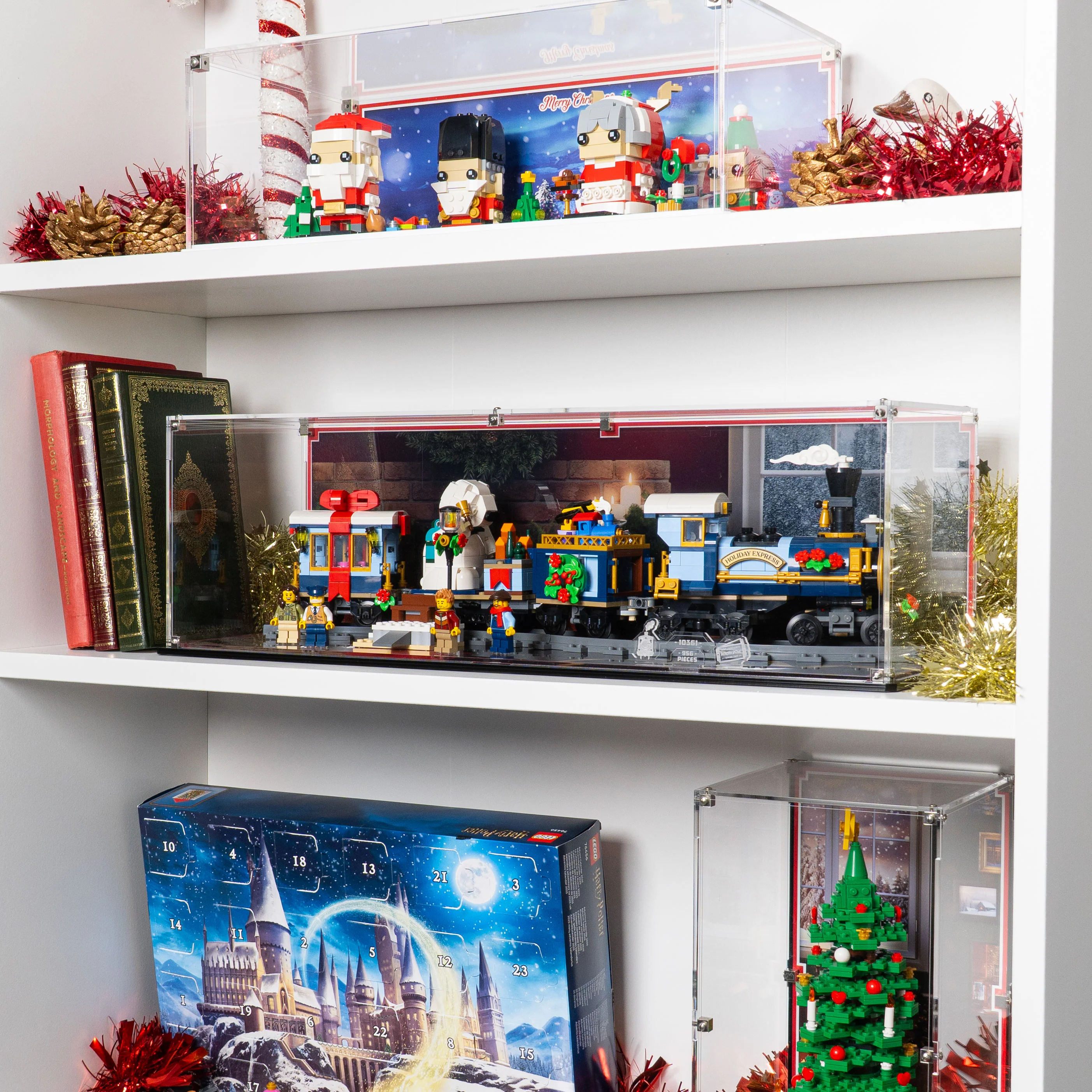 Display Case for LEGO® Icons Holiday Express Train (10361) - Image 2