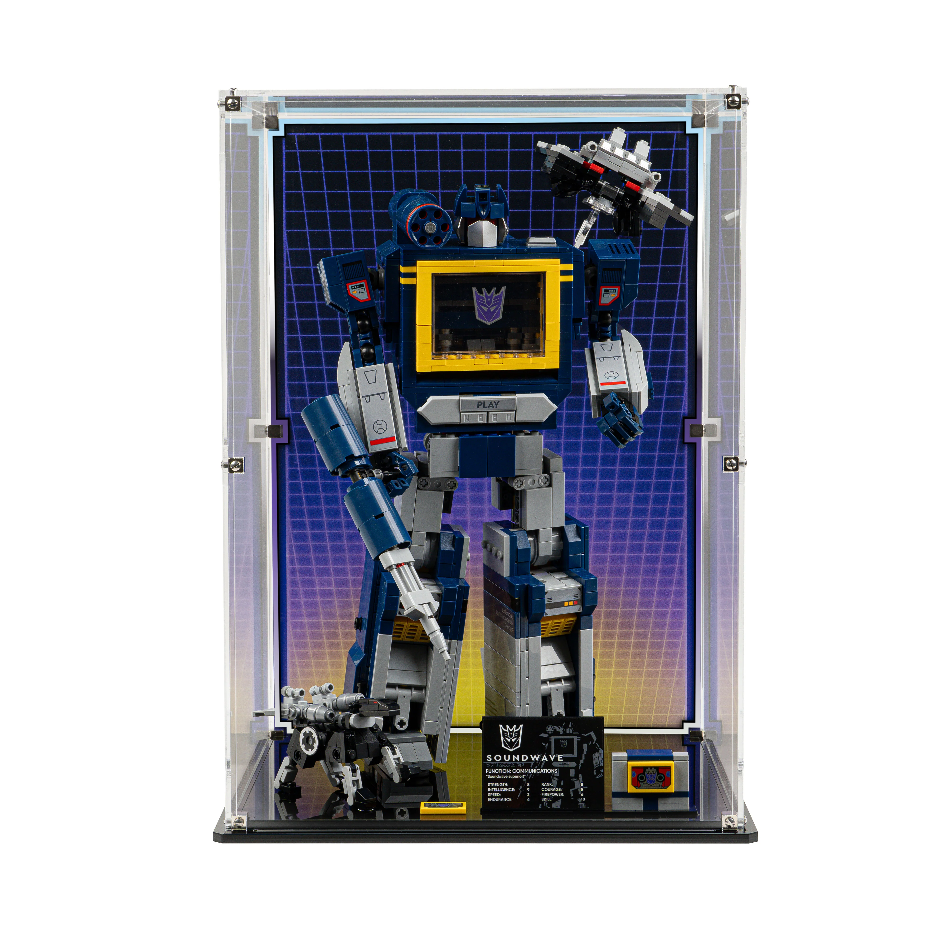 Display Case for LEGO® Icons: Transformers: Soundwave (10358) - Image 13