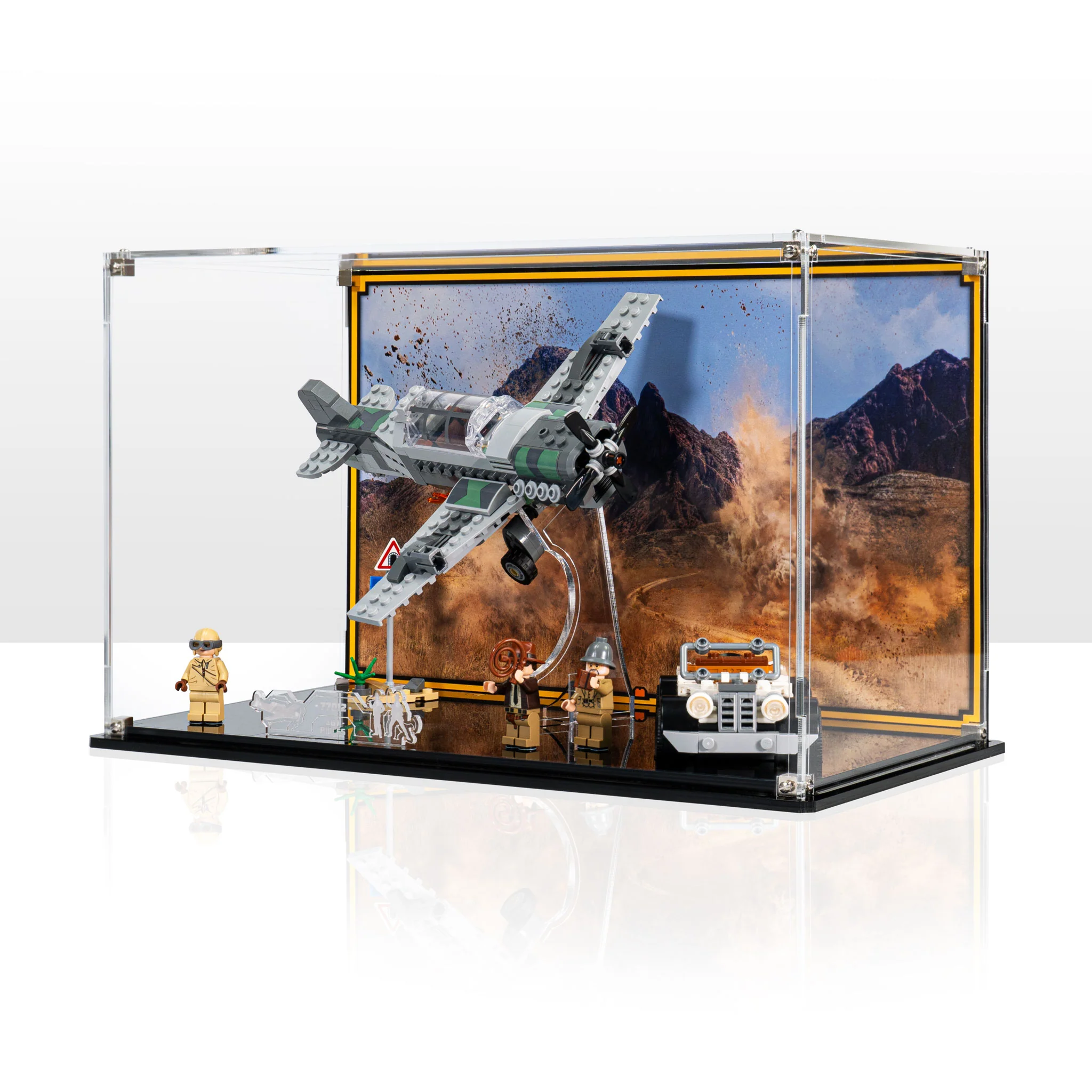 Display Case for LEGO® Indiana Jones™ Fighter Plane Chase (77012)