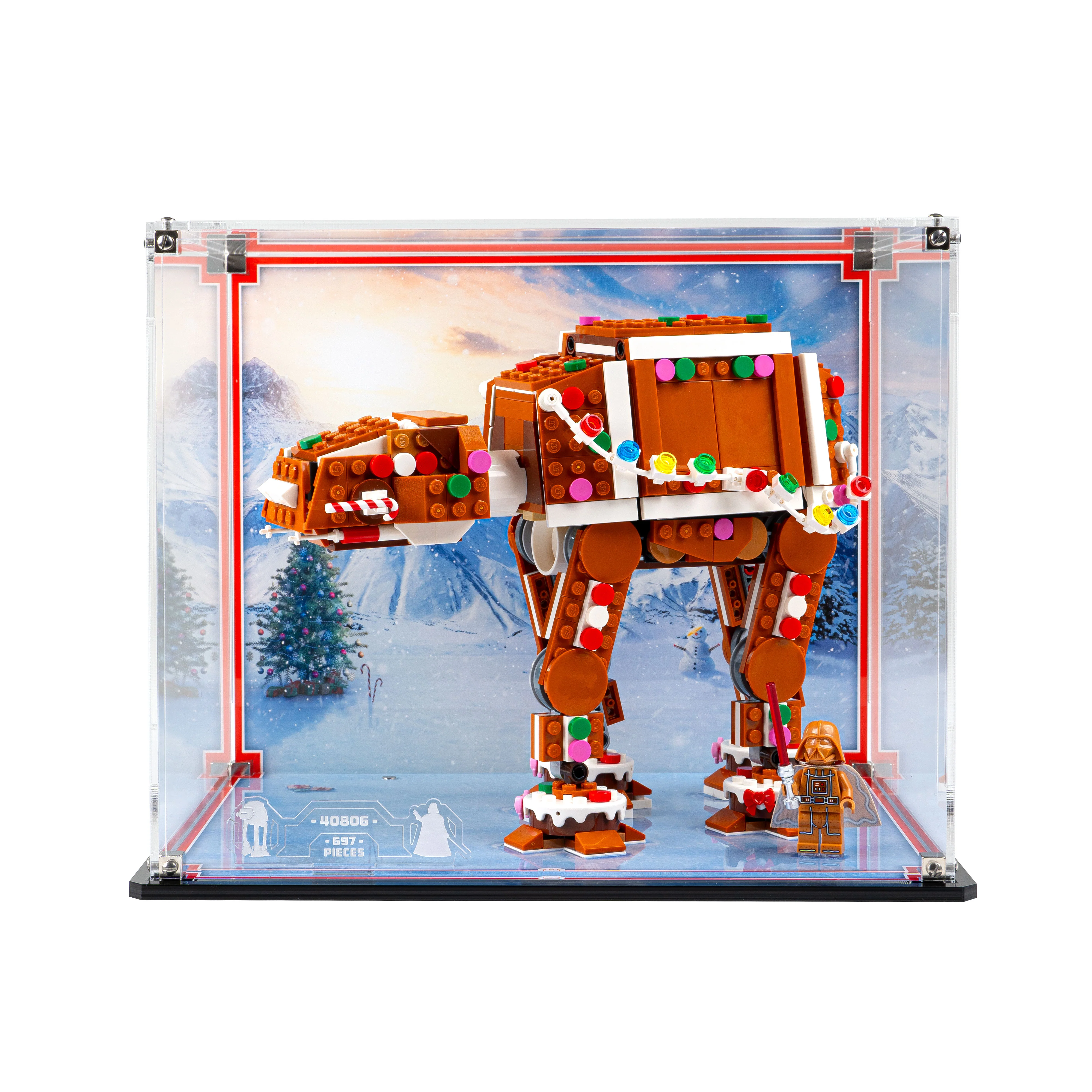 Display Case for LEGO® Star Wars: Gingerbread AT-AT™ Walker (40806) - Image 3