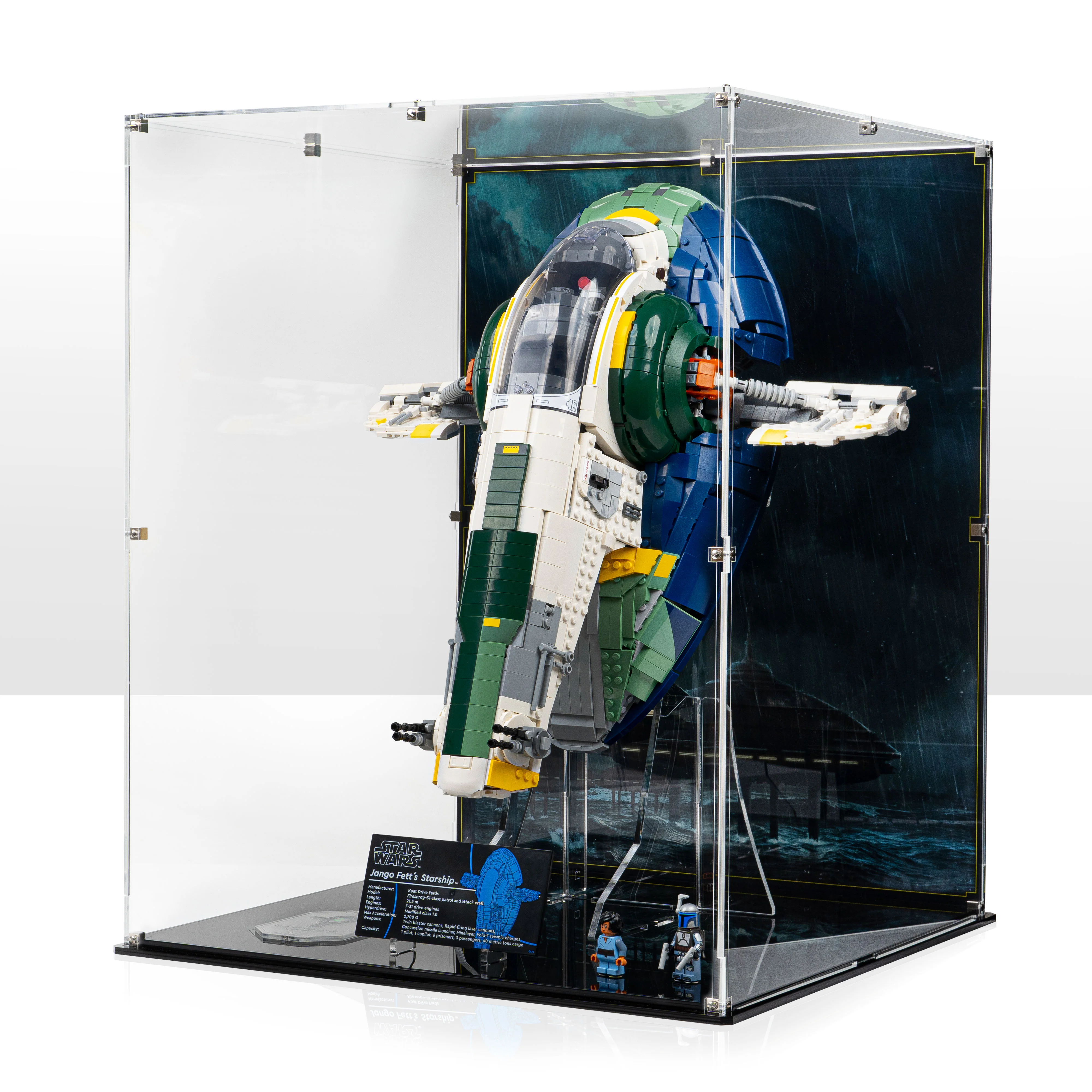 Display Case for LEGO® Star Wars: Jango Fett's Firespray-Class Starship (75409)