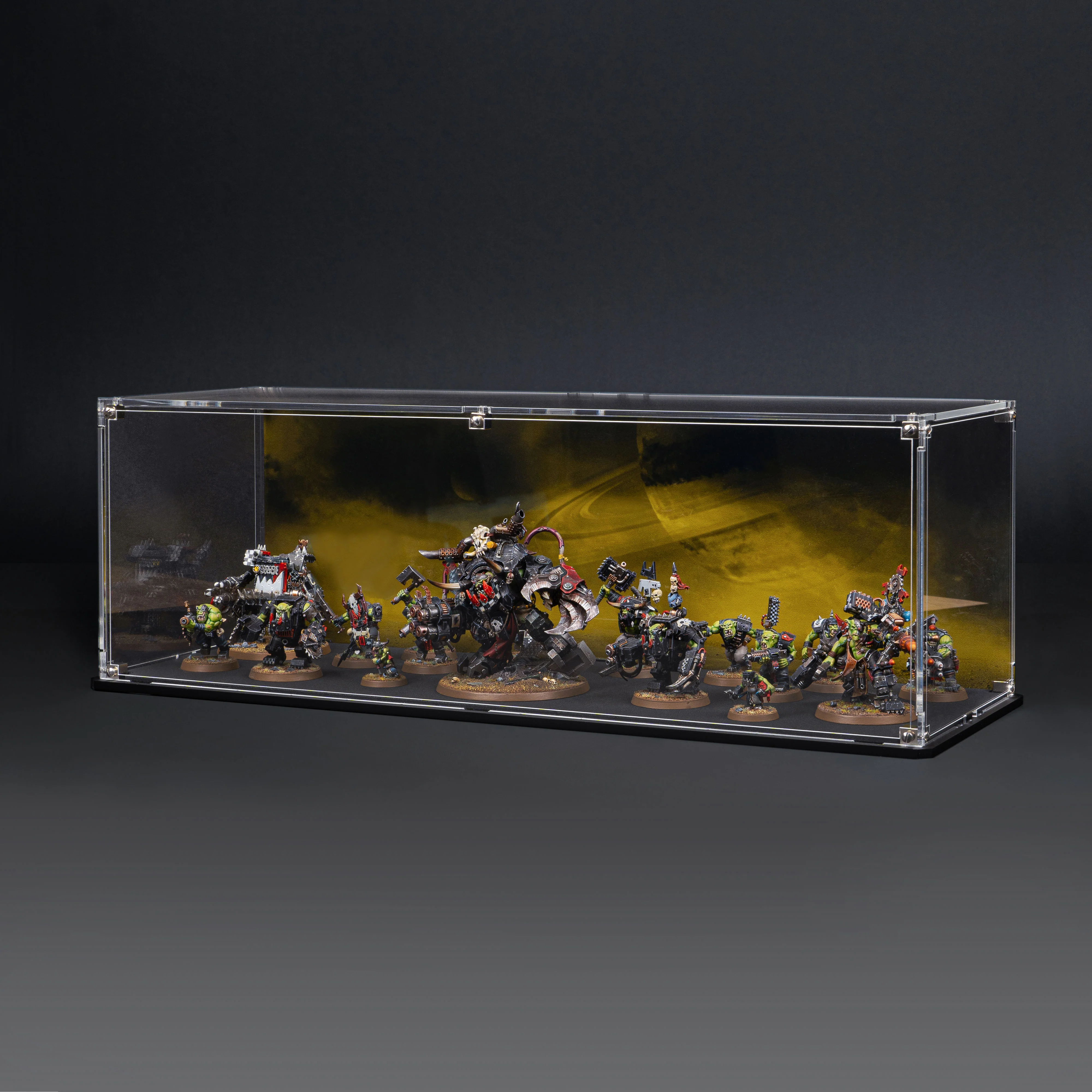 Display Case for Warhammer® Army with Irradiated Wasteland Background