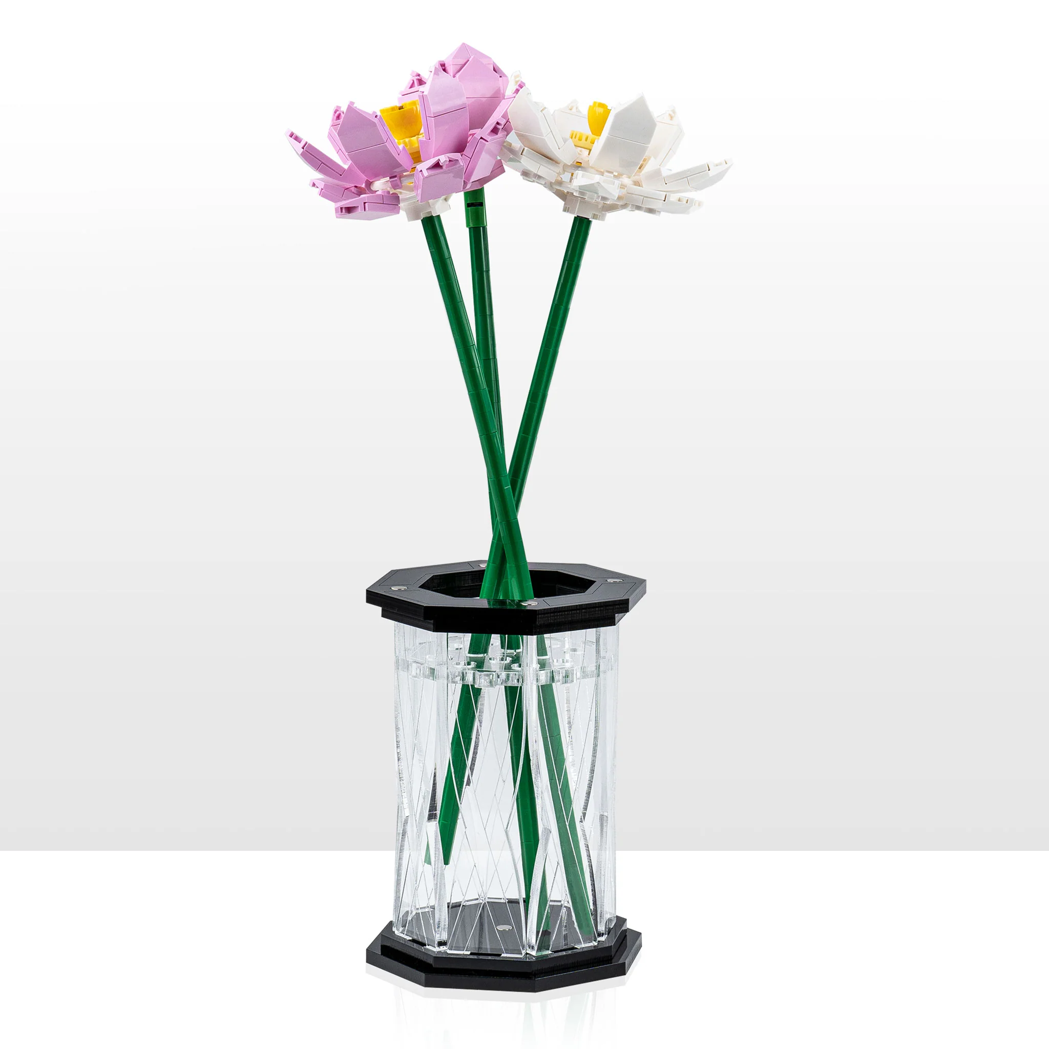 Large Display Vase for LEGO® Flowers - Black - Image 5