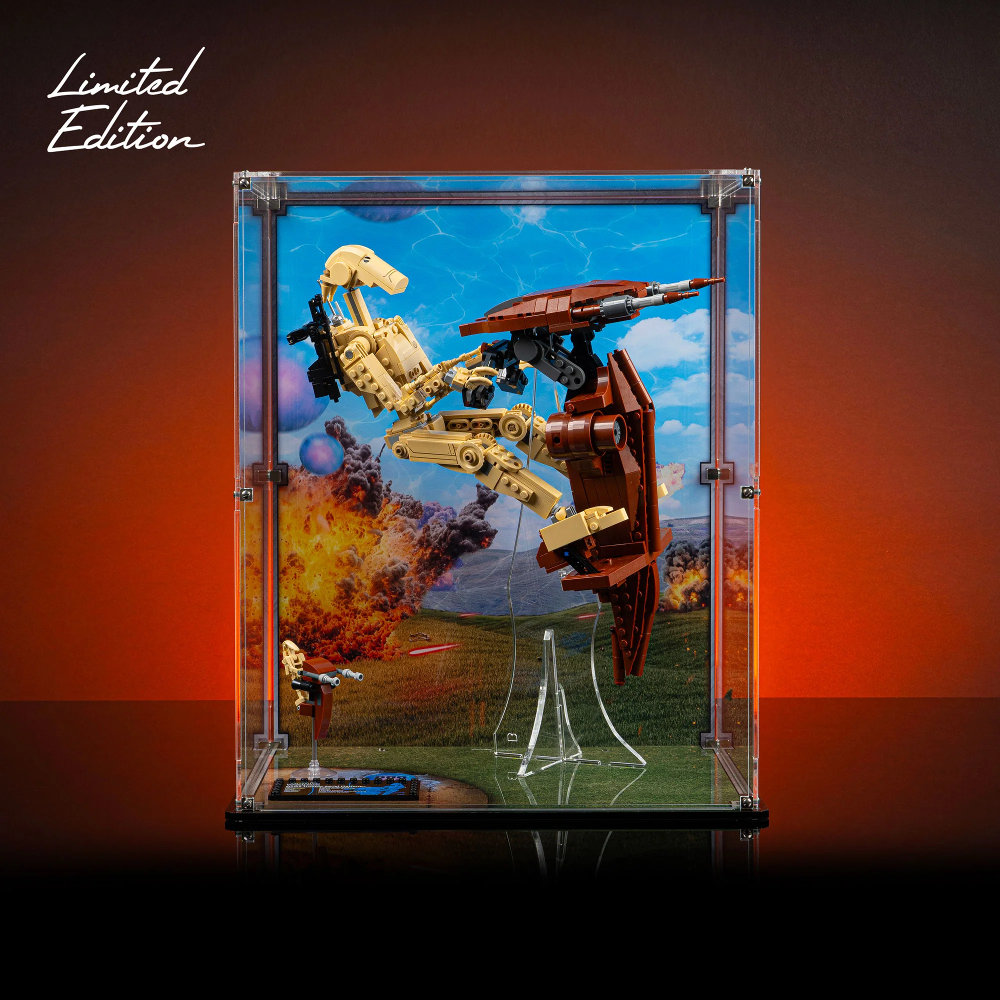 Limited Edition Display Case for LEGO® Star Wars™ Battle Droid with STAP (75428) - Image 2