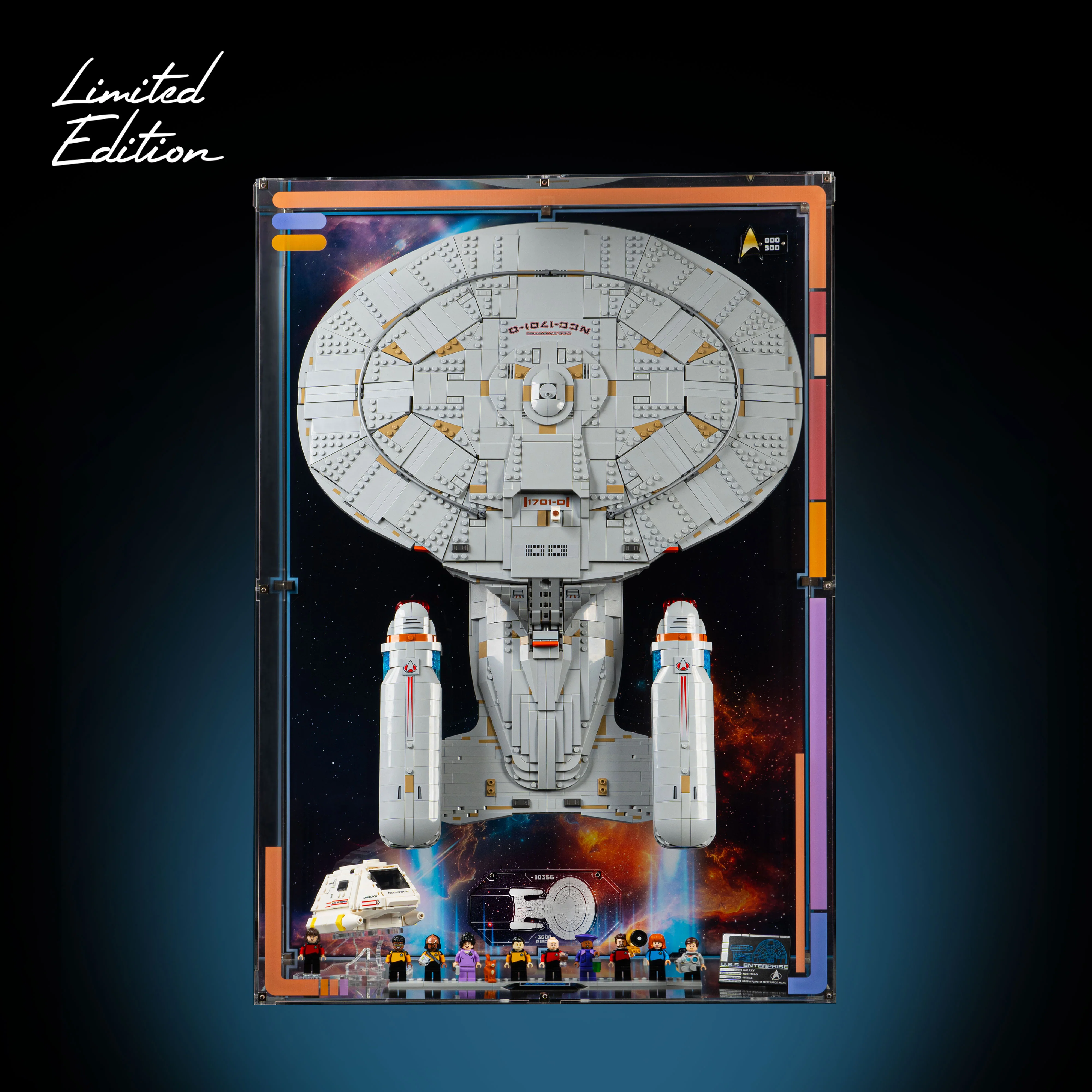 Limited Edition Wall Mounted Display Case for LEGO® Star Trek: U.S.S. Enterprise NCC-1701-D™ (10356) - Image 2