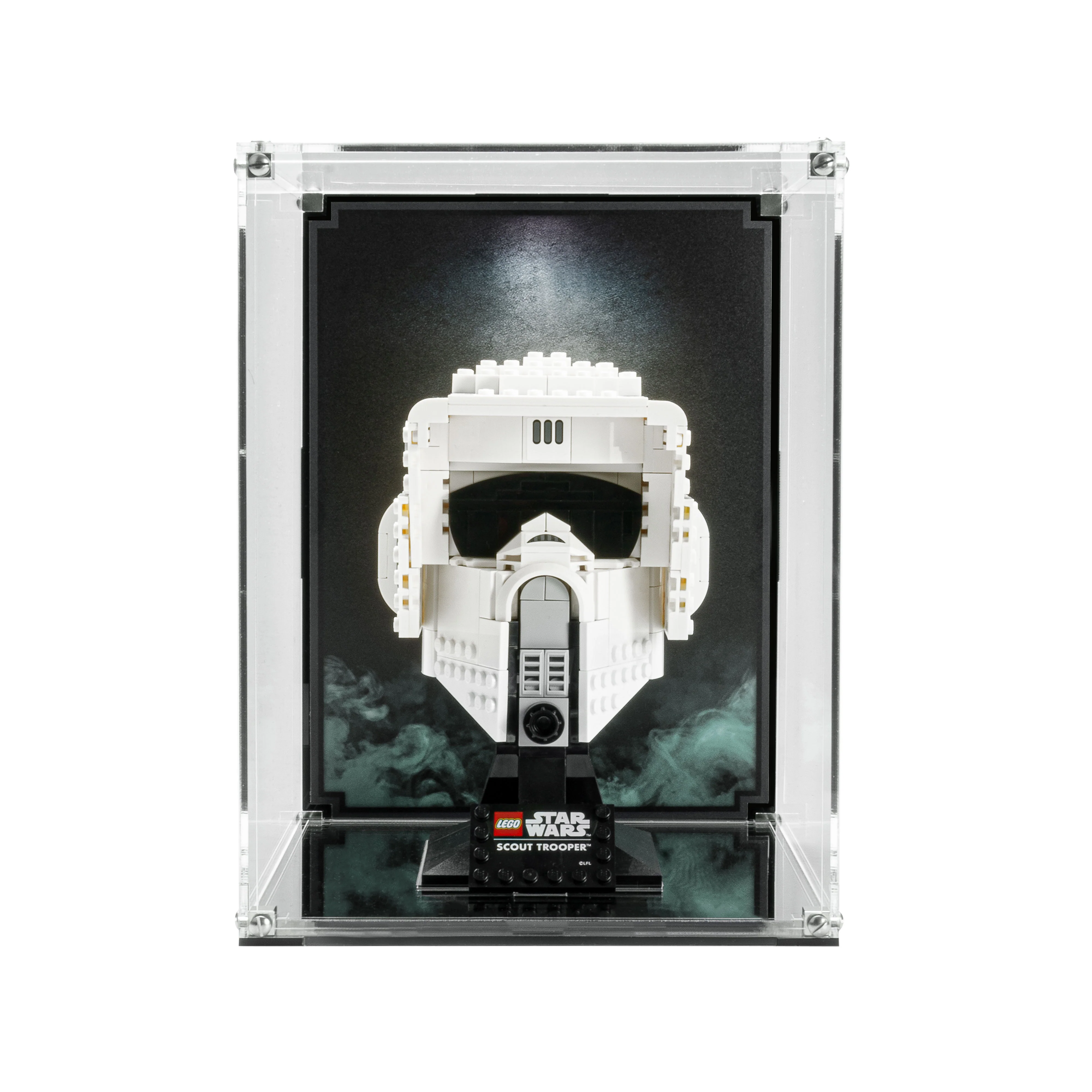 Wall Mounted Display Case for LEGO® Star Wars Scout Trooper Helmet (75305)