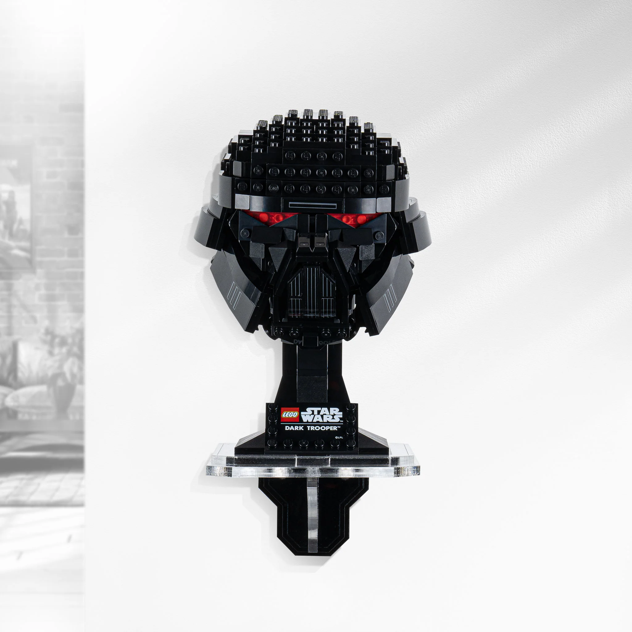 Wall Mounted Display for LEGO® Star Wars Dark Trooper™ Helmet (75343)
